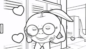 coloriage Odin Din Din Dun pour enfant de 5 ans
