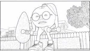 coloriage Odin Din Din Dun pour enfants à télécharger