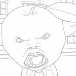coloriage Odin Din Din Dun pour bebe a imprimer