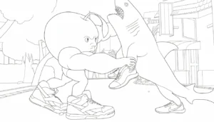 coloriage Odin Din Din Dun de pour enfants