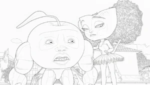 coloriage Odin Din Din Dun à imprimer pdf gratuit