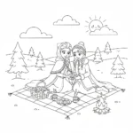 coloriage Pique Nique a dessiner et imprimer