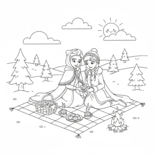 coloriage Pique Nique a dessiner et imprimer