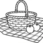 coloriage Pique Nique gratuit à imprimer