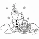 coloriage Pique Nique et découpage à imprimer
