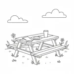 coloriage Pique Nique a imprimer gratuit