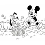 coloriage Pique Nique pour enfant de à imprimer