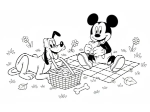 coloriage Pique Nique pour enfant de à imprimer
