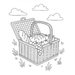 coloriage Pique Nique a dessiner en ligne