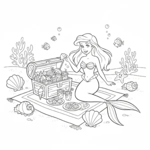 coloriage Pique Nique à imprimer pour enfant de 9 ans