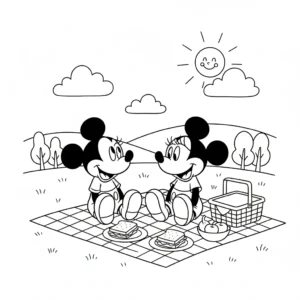 coloriage Pique Nique a imprimer gratuitement