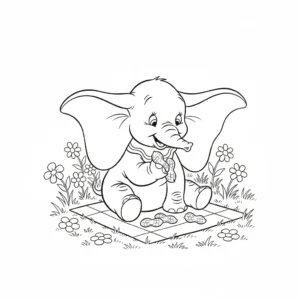 coloriage Pique Nique à imprimer pour enfant de 3 ans