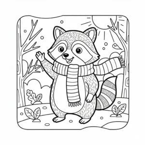 coloriage Raton Laveur a colorier en ligne