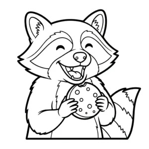 coloriage Raton Laveur à imprimer pour enfant de 10 ans