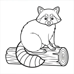 coloriage Raton Laveur a dessiner et imprimer