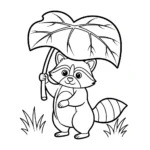 coloriage Raton Laveur à imprimer gratuitement pdf
