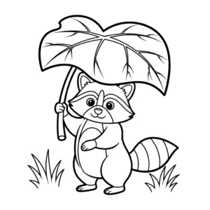 coloriage Raton Laveur à imprimer gratuitement pdf
