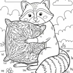 coloriage Raton Laveur en ligne pour enfant
