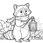 coloriage Raton Laveur a dessiner et imprimer
