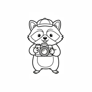 coloriage Raton Laveur a imprimer gratuit