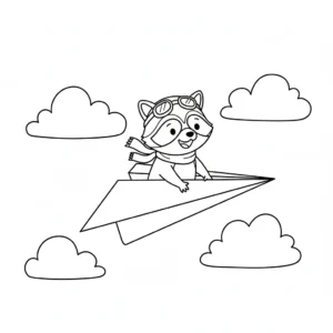 imprimer coloriage Raton Laveur gratuit