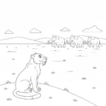 coloriage Smilodon pour enfants à imprimer