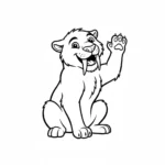 coloriage Smilodon pour enfant de 8 ans