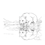 coloriage Smilodon pour enfants a imprimer