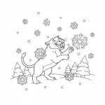 coloriage Smilodon pour enfant de 3 ans