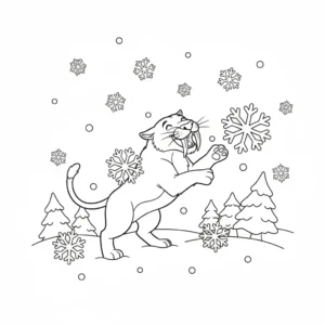 coloriage Smilodon pour enfant de 3 ans