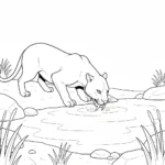 coloriage Smilodon a imprimer gratuitement