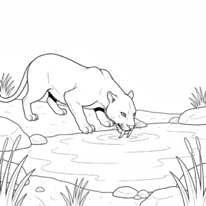 coloriage Smilodon a imprimer gratuitement