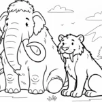 télécharger coloriage Smilodon gratuit