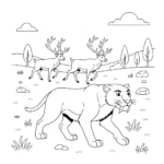 coloriage Smilodon d
