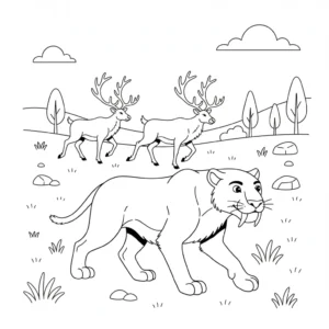 coloriage Smilodon d