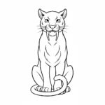 coloriage Smilodon à imprimer pour enfant de 12 ans