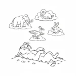 coloriage Smilodon à imprimer pdf