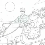 coloriage Saja Boys Noel à imprimer gratuitement pdf