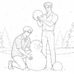 coloriage Saja Boys Noel a imprimer gratuit