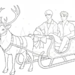 coloriage Saja Boys Noel a imprimer gratuit