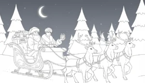 coloriage Saja Boys Noel pour enfants à télécharger