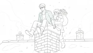 imprimer coloriage Saja Boys Noel