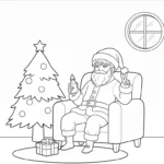 coloriage Saja Boys Noel et dessin a imprimer