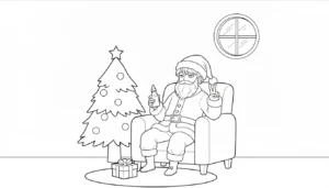coloriage Saja Boys Noel et dessin a imprimer