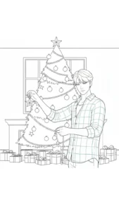 télécharger coloriage Saja Boys Noel gratuit