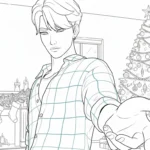 coloriage Saja Boys Noel pour enfant gratuit