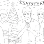 a imprimer coloriage Saja Boys Noel gratuit