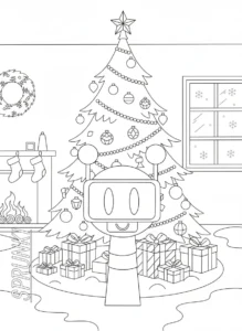 coloriage Sprunki Noel et dessins