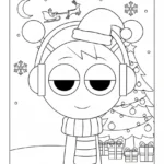 coloriage Sprunki Noel a telecharger