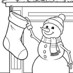 coloriage Bonhomme de neige updated en ligne